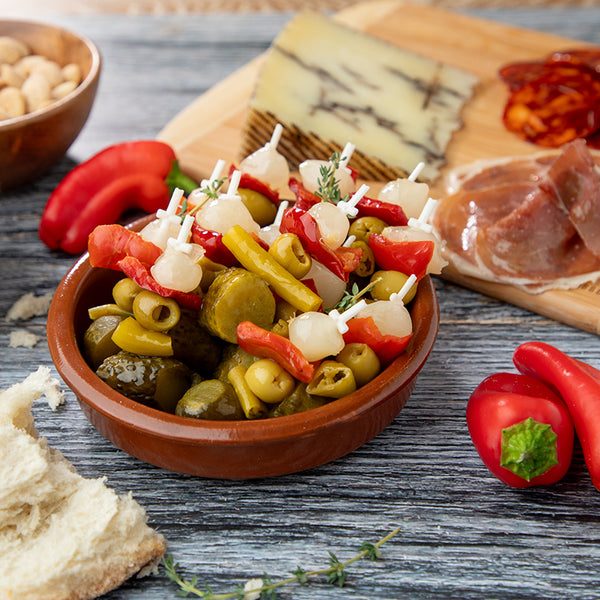 Spicy Cocktail Sticks - Banderillas Picantes - Glass Jar 67oz / 31oz Net