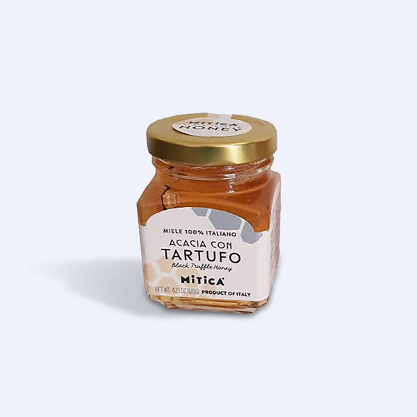 Acacia Honey with Truffle, 4.23 oz, Glass Jar - Luxurious Truffle-Infused Honey