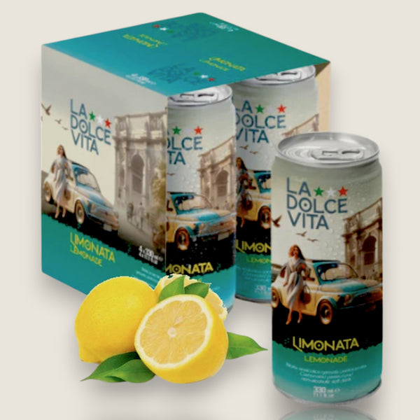 Lemonade Italian Sparkling Soda | Pack of 4 can