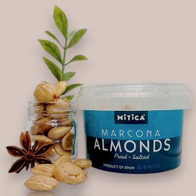Marcona Almonds, 4.23 oz Minitub - Gourmet Spanish Almonds
