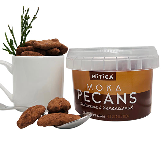 Moka Pecans, 4.41 oz - Indulgent Chocolate-Covered Pecans