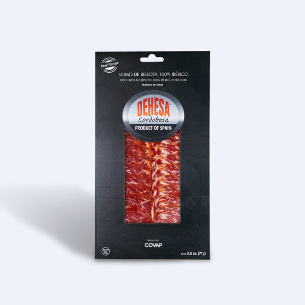 Acorn Fed Lomo 100% Iberico, 2.5 oz, Pre-sliced - Cured Spanish Loin