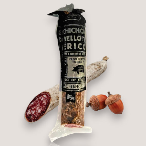 Acorn Fed Salchichon 100% Iberico, 1-1.40 lb. - Gourmet Spanish Salami