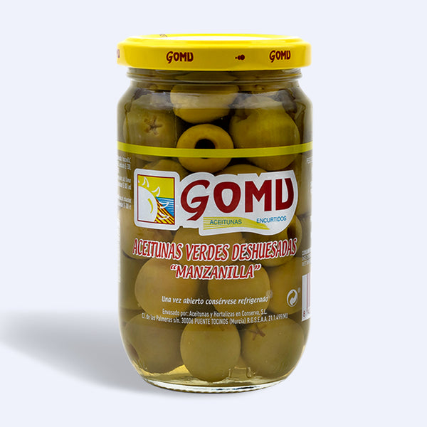 Pitted Manzanilla Green Olives - 4.6 oz Glass Jar