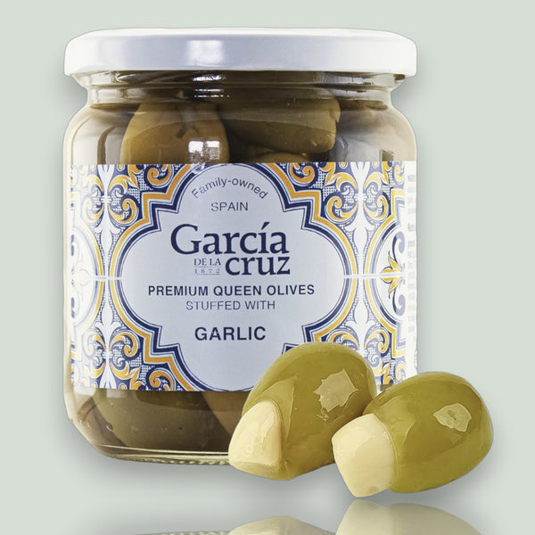 Garlic Stuffed Olives - 14 oz Glass Jar