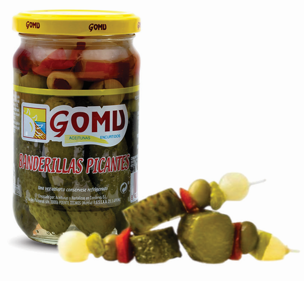 Spicy Pickled Skewers - 4.6 oz Glass Jar