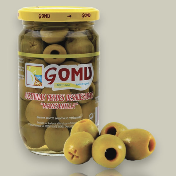 Pitted Manzanilla Green Olives - 4.6 oz Glass Jar