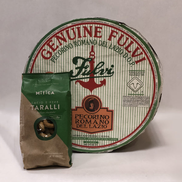 Taralli Cacio e Pepe, 8.8 oz - Italian Cheese & Pepper Crackers