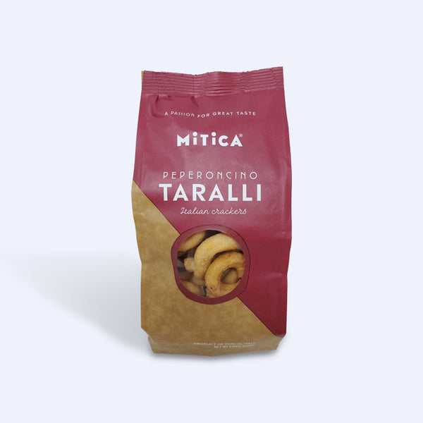Taralli Peperoncino Crackers, 8.81 oz Bag - Spicy Italian Snack