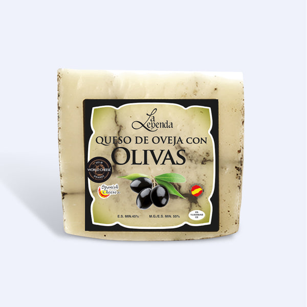 Sheep Cheese with Olives - 7oz Wedge