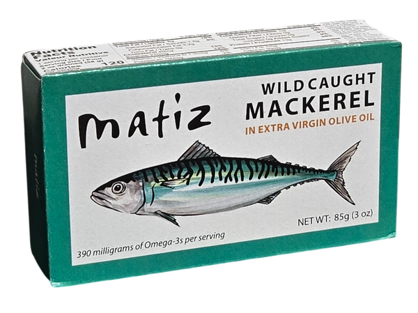 Mackerel in Organic Extra Virgin Olive Oil 3 oz
