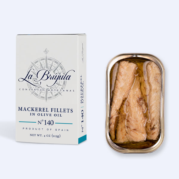 Mackerel Fillets in Extra Virgin Olive Oil – 4.1 oz