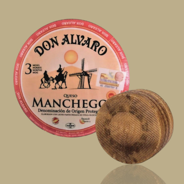 Manchego Cheese Half Cured 3 Months - 2lb Wheel