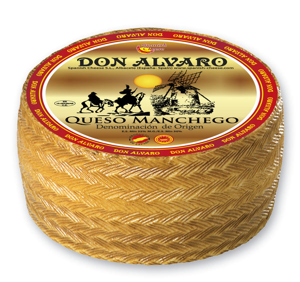 Manchego Cheese Half Cured 3 Months - 2lb Wheel