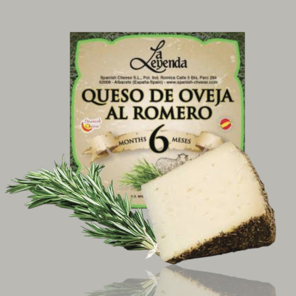 Rosemary Sheep Cheese Aged 6 Months - 7oz Wedge