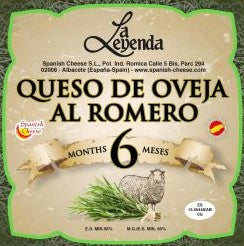 Rosemary Sheep Cheese Aged 6 Months - 7oz Wedge