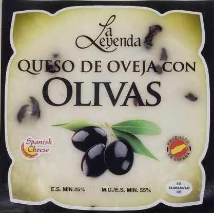 Sheep Cheese with Olives - 7oz Wedge