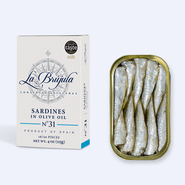 Small Sardines in Extra Virgin Olive Oil – 4.1 oz