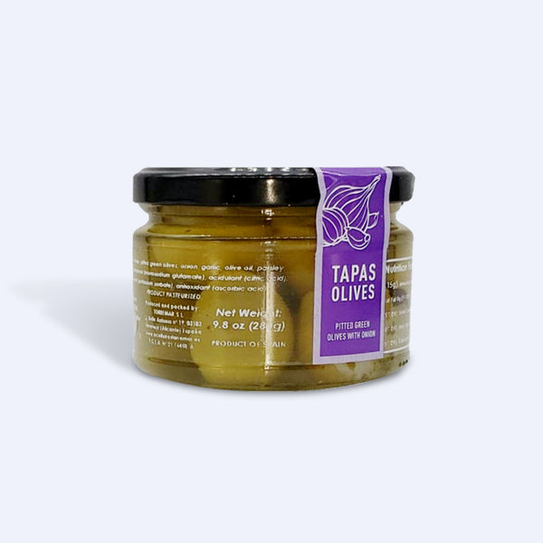 Pitted Green Olives with Onion - 9.8 oz - Glass Jar