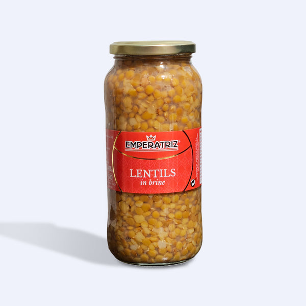 Lentils in Brine - 19.05 oz / 14.11 oz Net - Glass Jar