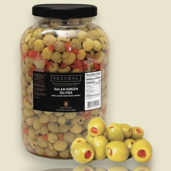 Salad Green Olives - 135.80 oz / 67.02 oz Net