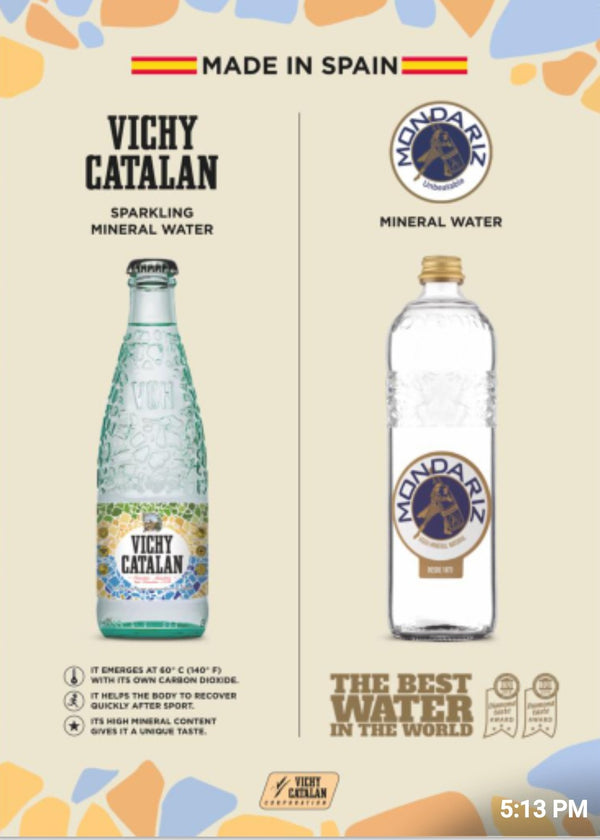 Mondariz Sparkling Spring Water - 25.3 fl oz / Bottle - 15 Pack