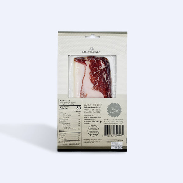 Authentic Ibérico Ham – Pre-Sliced, Ready to Enjoy (3 Packs of 3 oz)