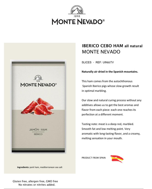 Authentic Ibérico Ham – Pre-Sliced, Ready to Enjoy (3 Packs of 3 oz)