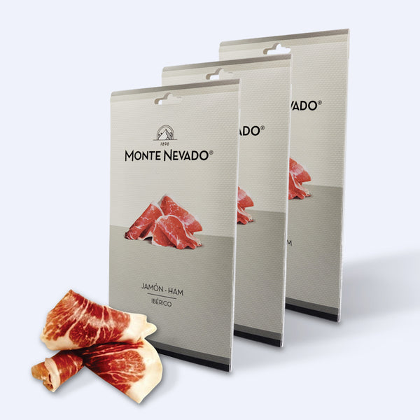 Authentic Ibérico Ham – Pre-Sliced, Ready to Enjoy (3 Packs of 3 oz)