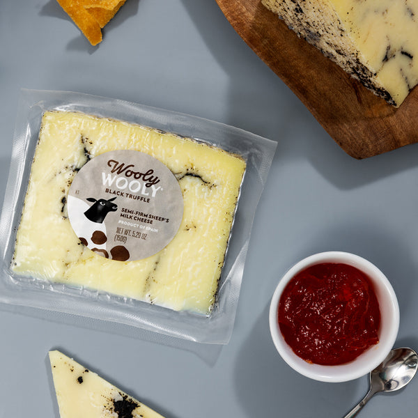 Sheep Cheese with Truffle – Semi-Firm Wedge (5.29 oz)