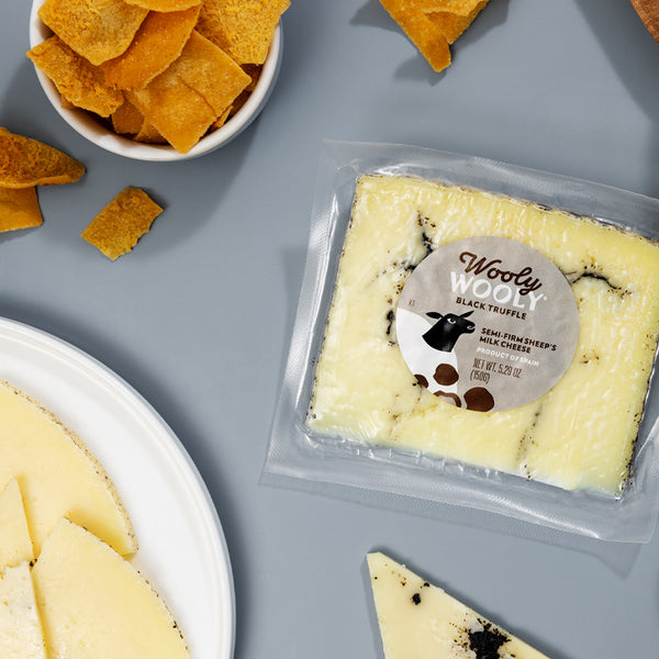 Sheep Cheese with Truffle – Semi-Firm Wedge (5.29 oz)
