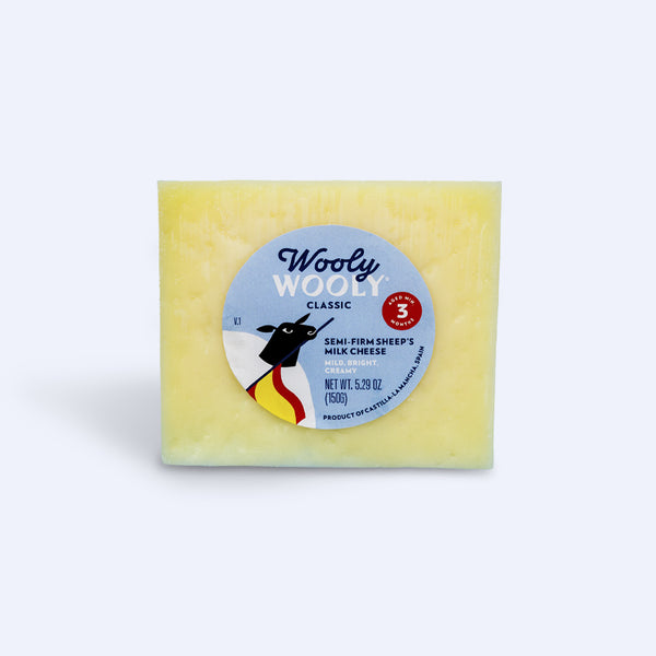 Sheep Cheese Aged 3 Months – Semi-Firm Wedge (5.29 oz)