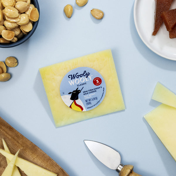 Sheep Cheese Aged 3 Months – Semi-Firm Wedge (5.29 oz)