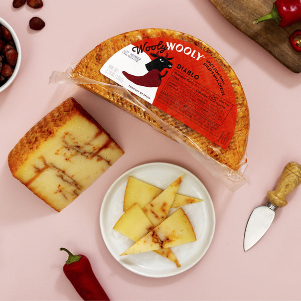 Sheep Cheese Diablo Mojo Picón – Semi-Firm (3 lb Half Wheel)