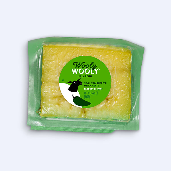 Sheep Cheese with Jalapeño – Semi-Firm Wedge (5.29 oz)
