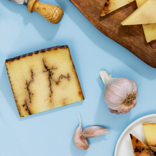 Sheep Cheese with Black Garlic – Semi-Firm Wedge (5.29 oz)