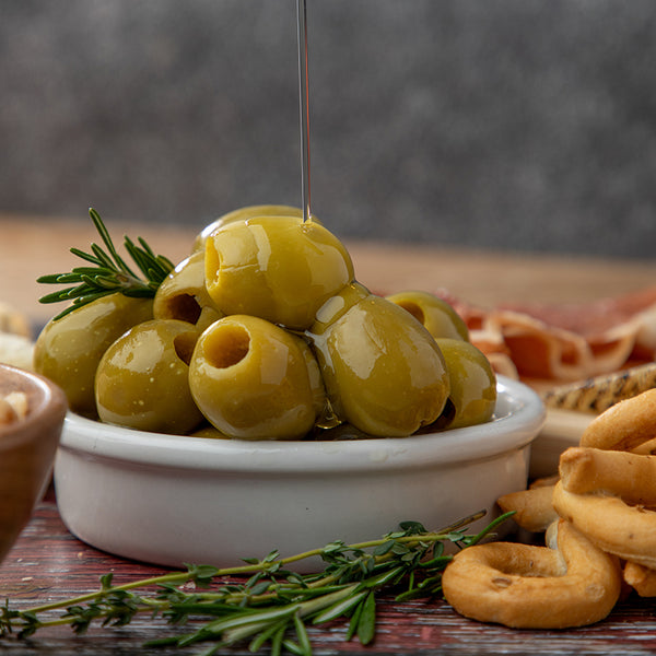 Pitted Gordal Olives - Glass Jar