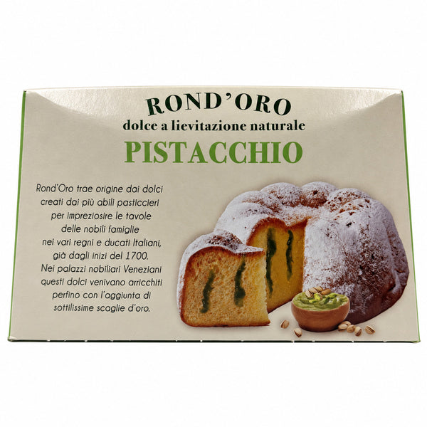 Battistero Rond’Oro Pistachio Cream Filled Pandoro Italian Christmas Cake Holiday Dessert Gift 400g (14.1 oz)