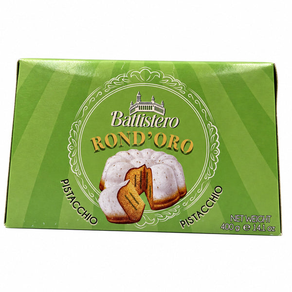 Battistero Rond’Oro Pistachio Cream Filled Pandoro Italian Christmas Cake Holiday Dessert Gift 400g (14.1 oz)