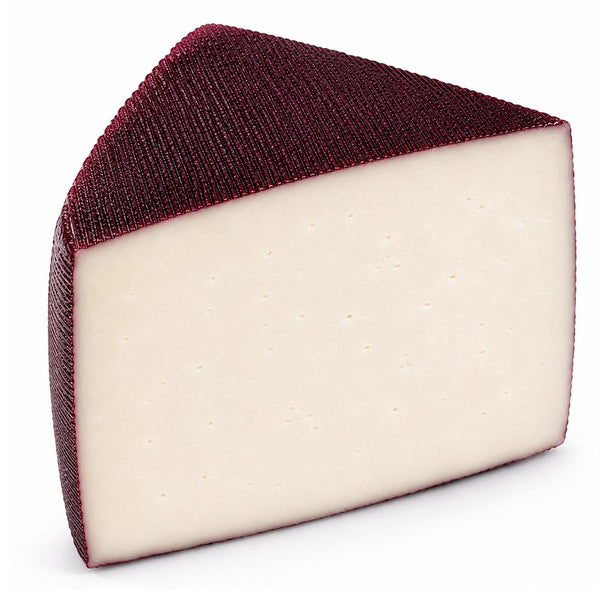 Drunken Goat Cheese Wheel (5–6 lb) | Spanish Semi-Soft Goat Cheese Bathed in Red Wine | Queso de Murcia al Vino DOP