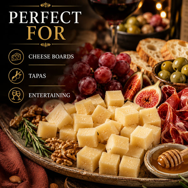DON ALVARO Manchego Cheese Half Cured 3 Months (7–8 lb Wheel)