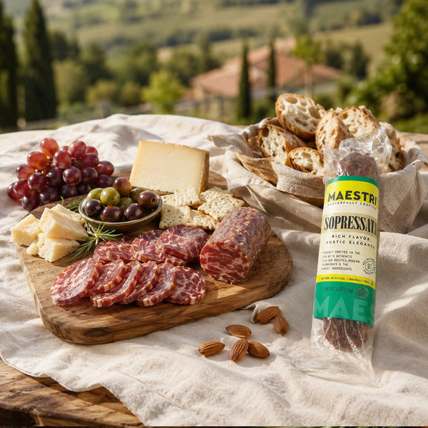 Maestri Italian Heritage Soppressata Salami 6 oz – 2 Pack | Dry-Cured Italian Salami
