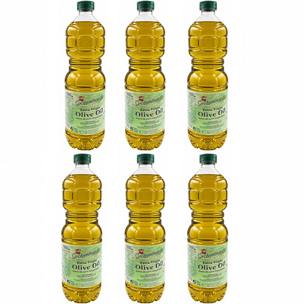 Grotaminarda Extra Virgin Olive Oil 1 Liter Spanish EVOO from Spain for Cooking, Salads, Bread Dipping, Marinades & Everyday Kitchen Use