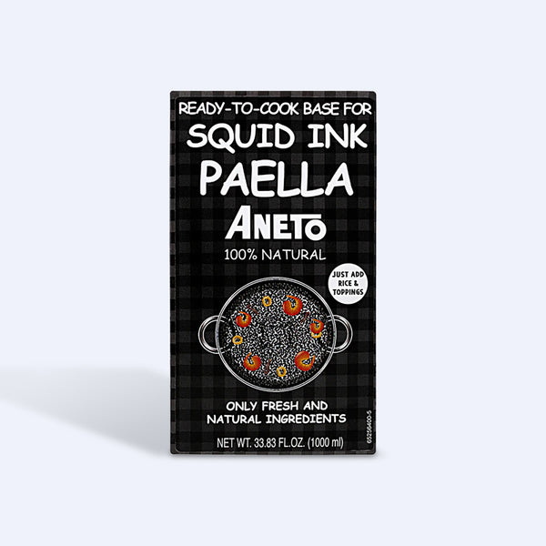 Aneto Squid Ink Paella Cooking Base, 33.8 fl oz