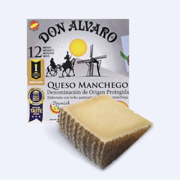 Manchego Cheese Cured 12 Months - 7oz Wedge