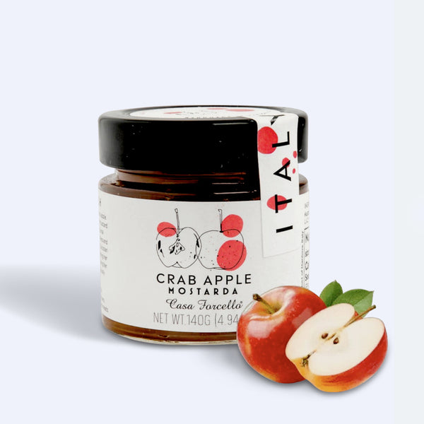 Crab Apple Mostarda, 4.94 oz, Glass Jar - Sweet & Savory Italian Condiment