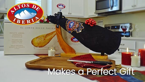Serrano Ham Gran Reserva, 15 Months with Ham Holder (14-18 lbs), Bone-In, Skin-On