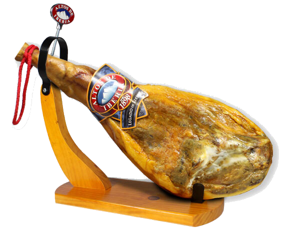 Serrano Ham Gran Reserva, 15 Months with Ham Holder (14-18 lbs), Bone-In, Skin-On