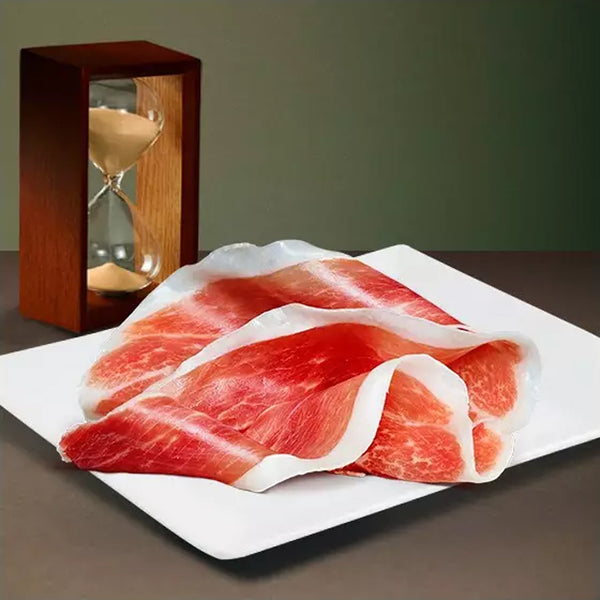 Serrano Ham, Cured 24 Months with Ham Holder, Knife, and Sharpener (16-19 lbs) Bone-In Skin-On