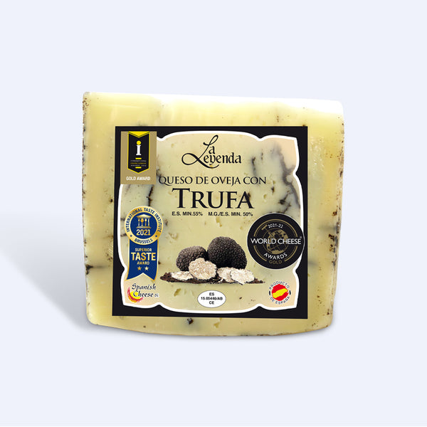 Black Truffle Sheep Cheese - 7oz Wedge